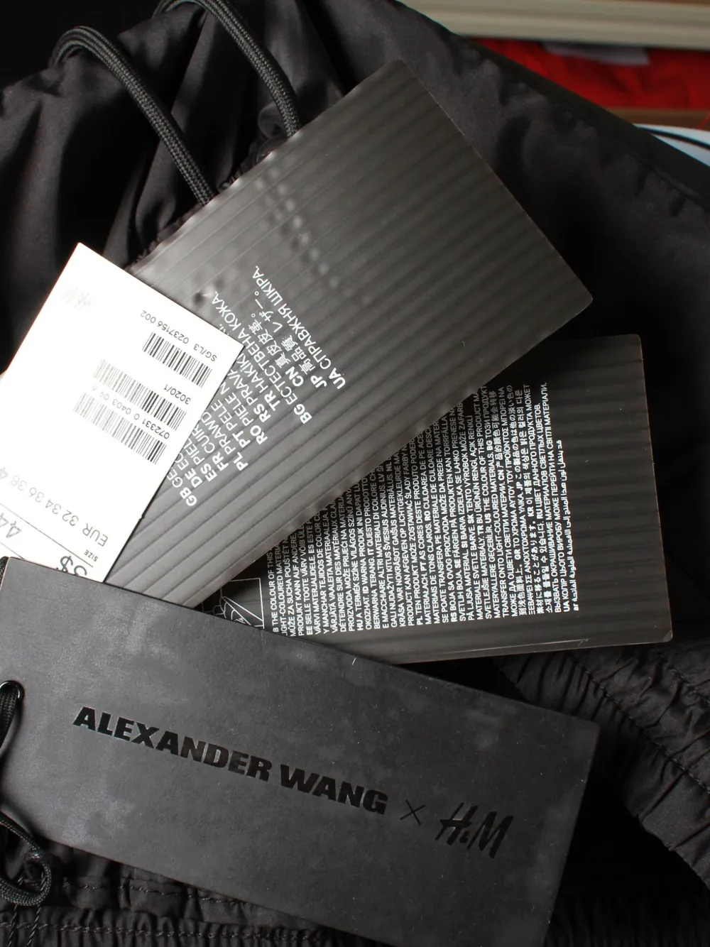 Pre-owned Alexander Wang X H&m Paneled Trousers In Black