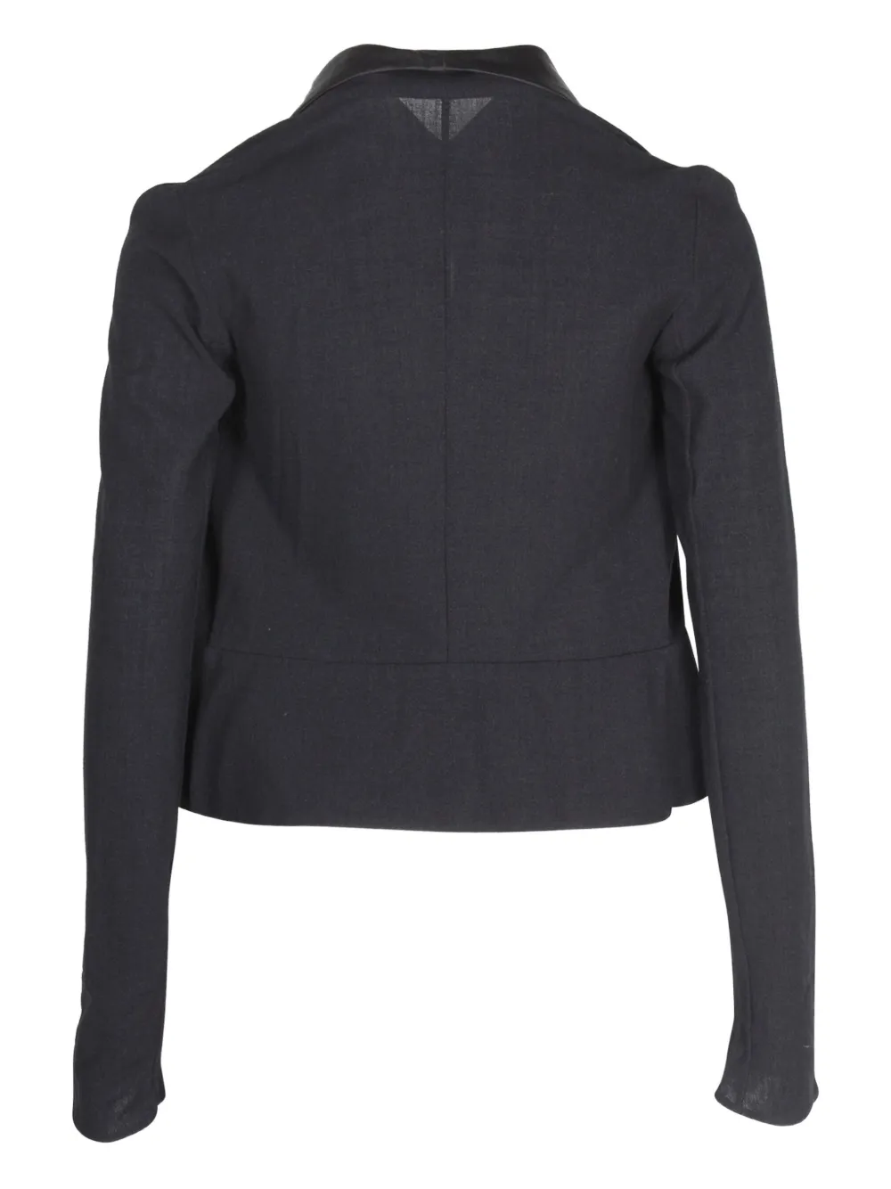 Pre-owned Givenchy Satin-collar Wool Jacket In Black