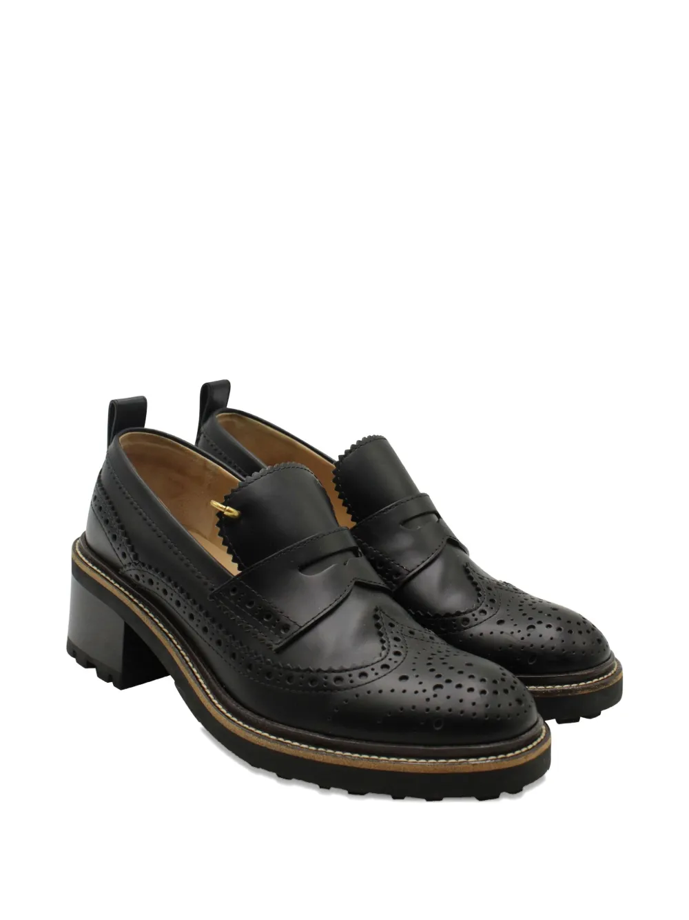 Chloé Vintage Franne penny loafers - Zwart