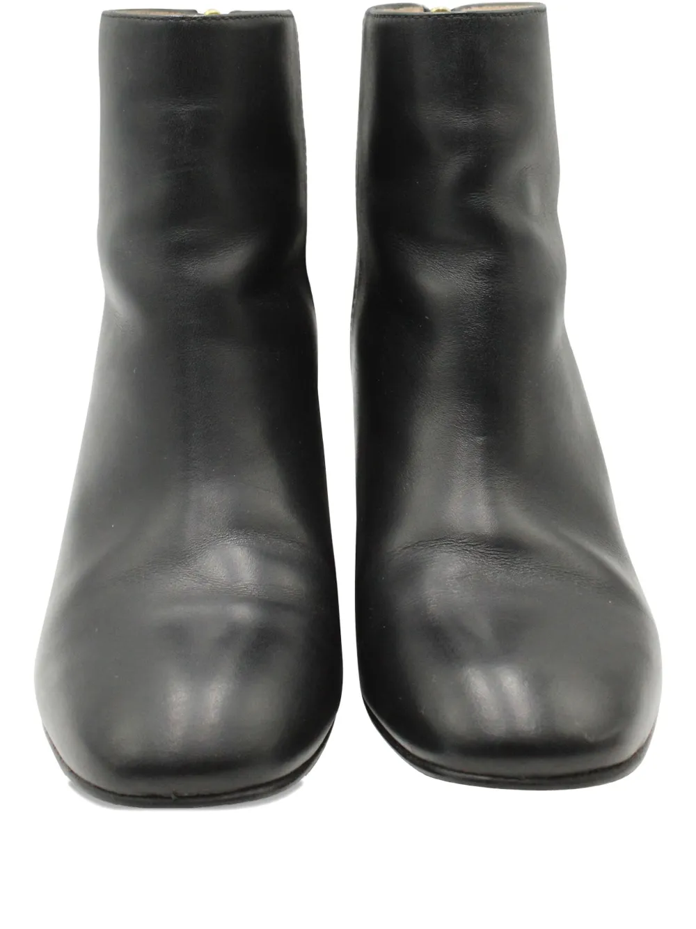Pre-owned Stuart Weitzman Leather Heeled Boots In Black