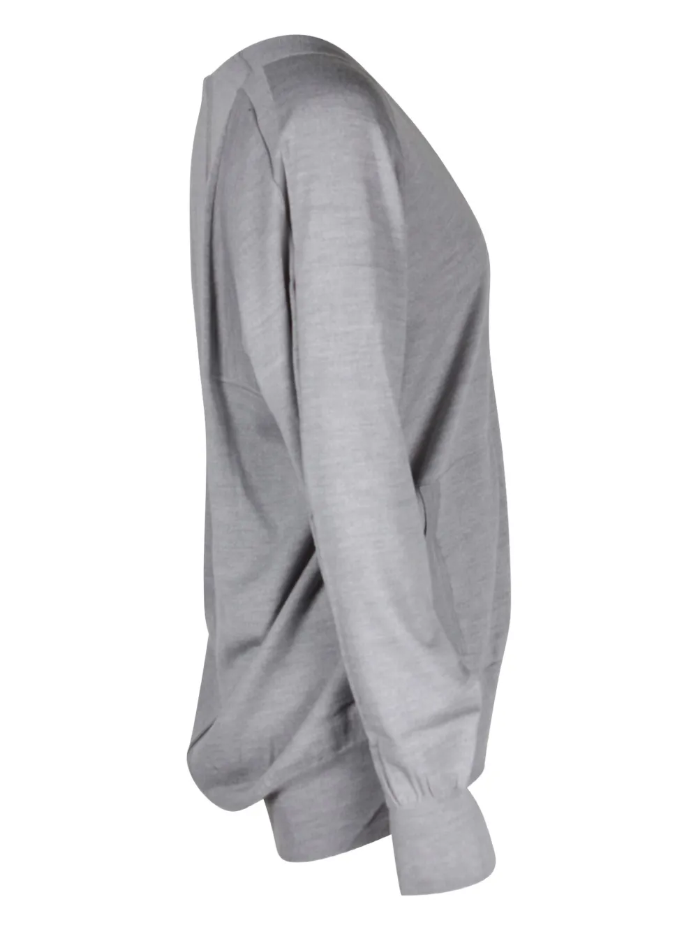 Pre-owned Alexander Wang V-neck Wool Sweater In Gray