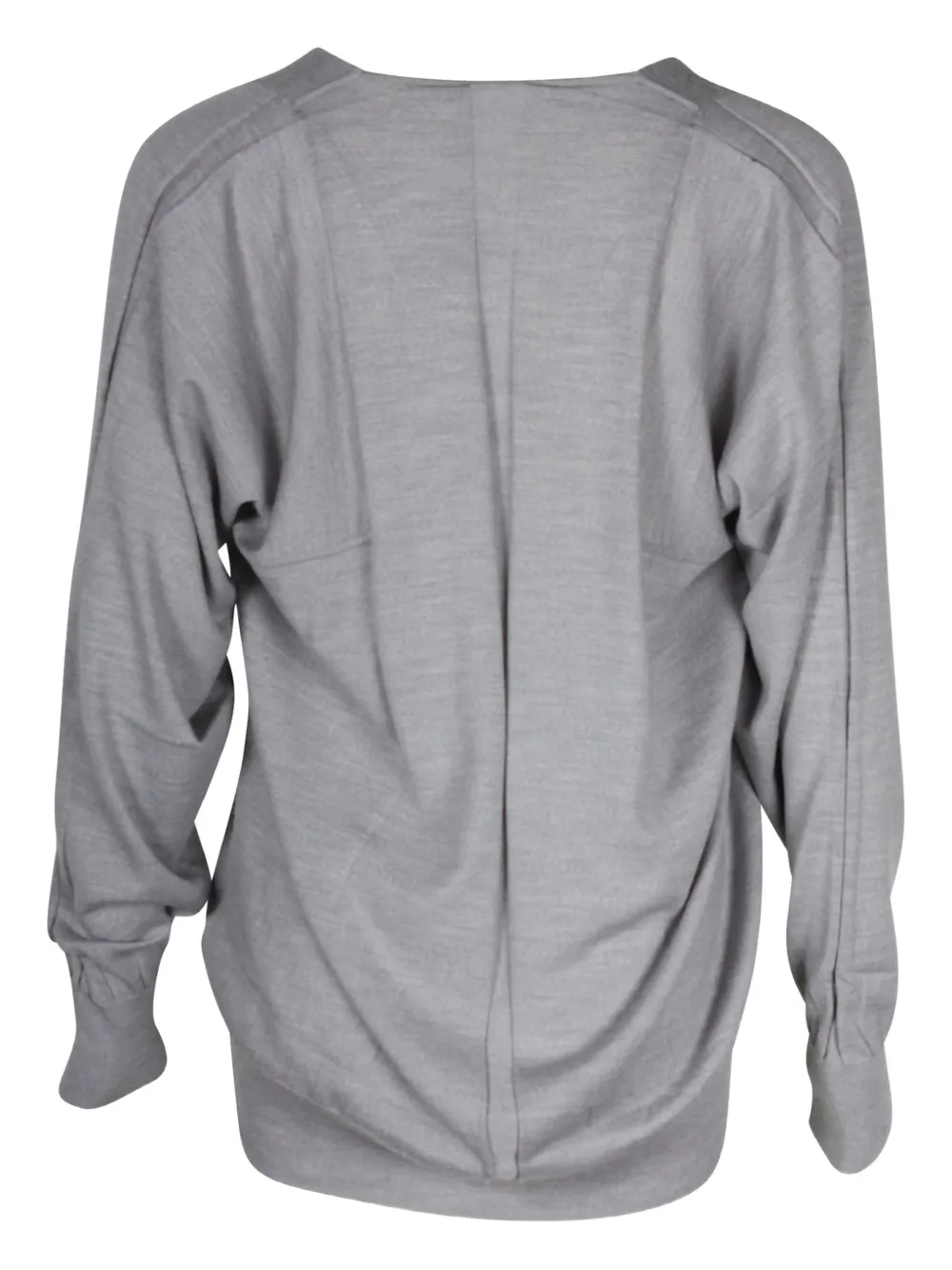 Pre-owned Alexander Wang V-neck Wool Sweater In Gray