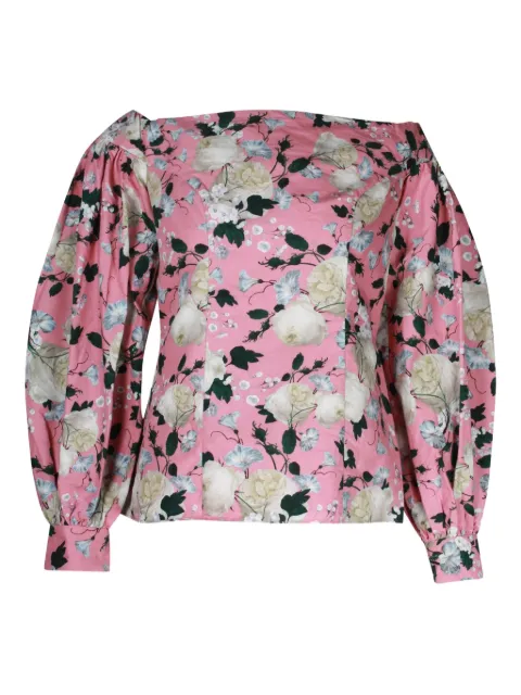 ERDEM floral-print off-shoulder top