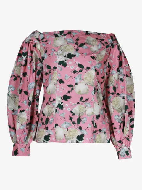 ERDEM floral-print off-shoulder top