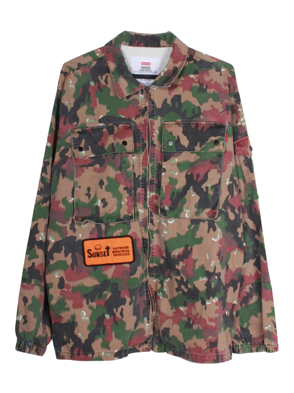 Supreme camoflage-print shirt jacket | Brown | Image 1