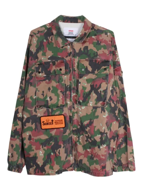 Supreme camoflage-print shirt jacket