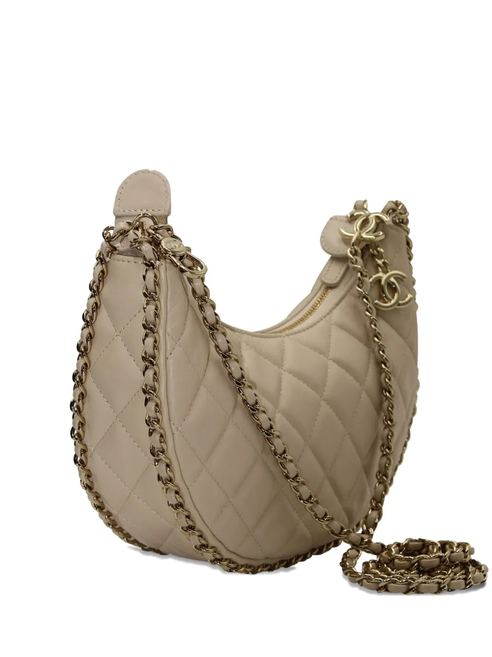 CHANEL Pre-Owned small Moon shoulder bag - Toni neutri