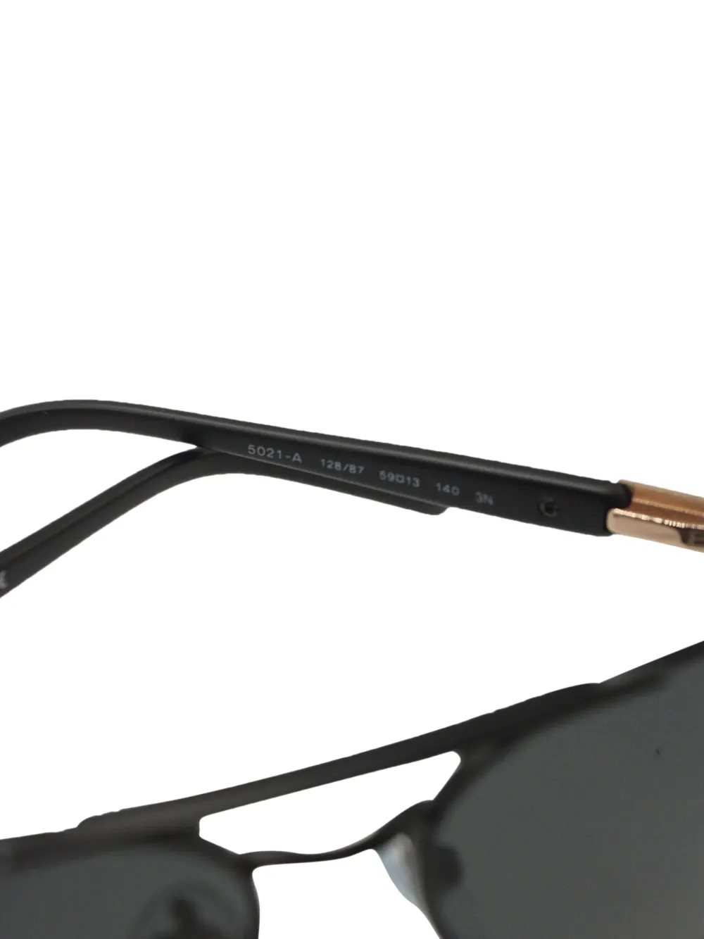 Pre-owned Bvlgari Pilot-frame Sunglasses In Black