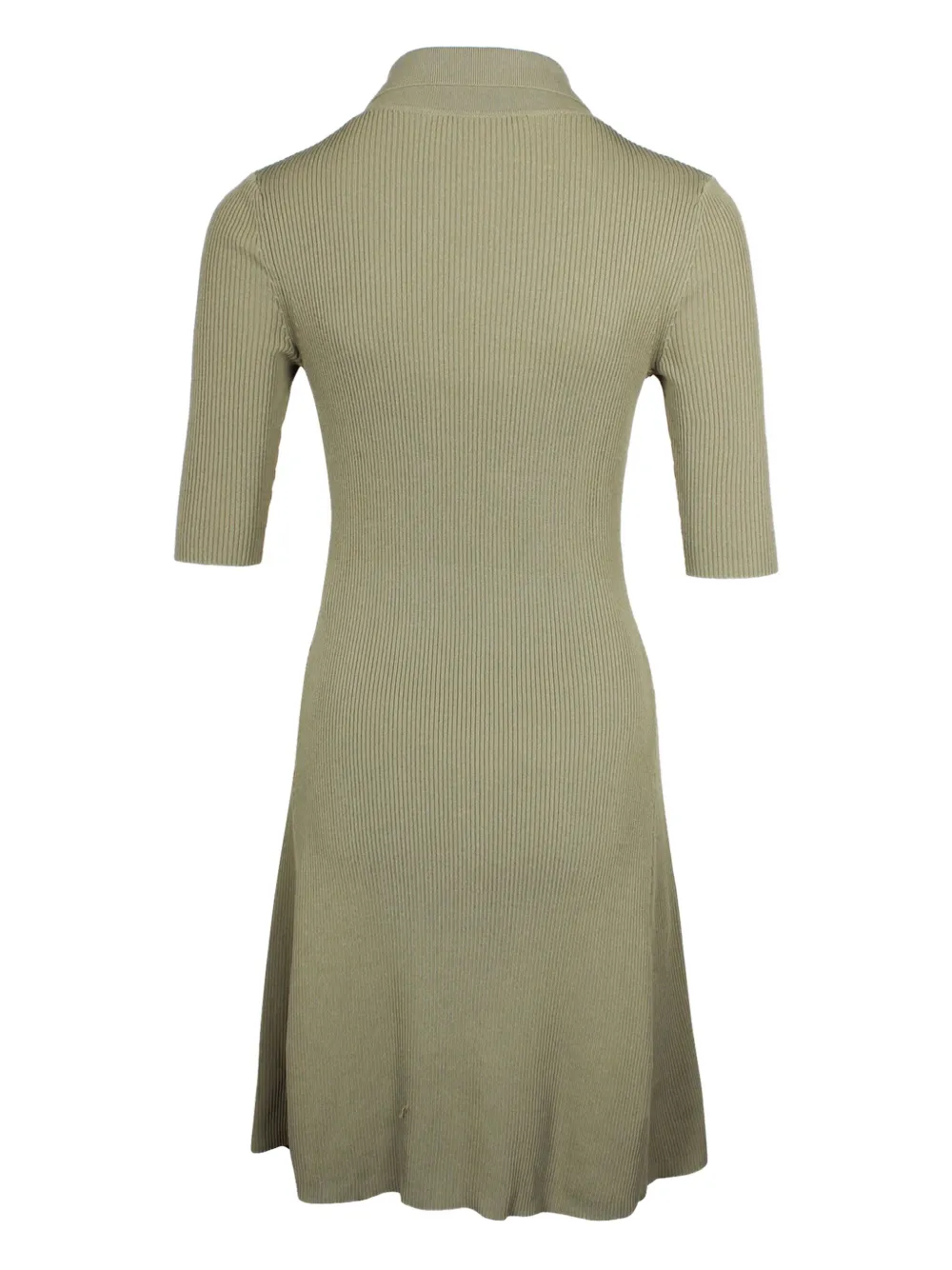 Maje ribbed buttoned dress - Groen