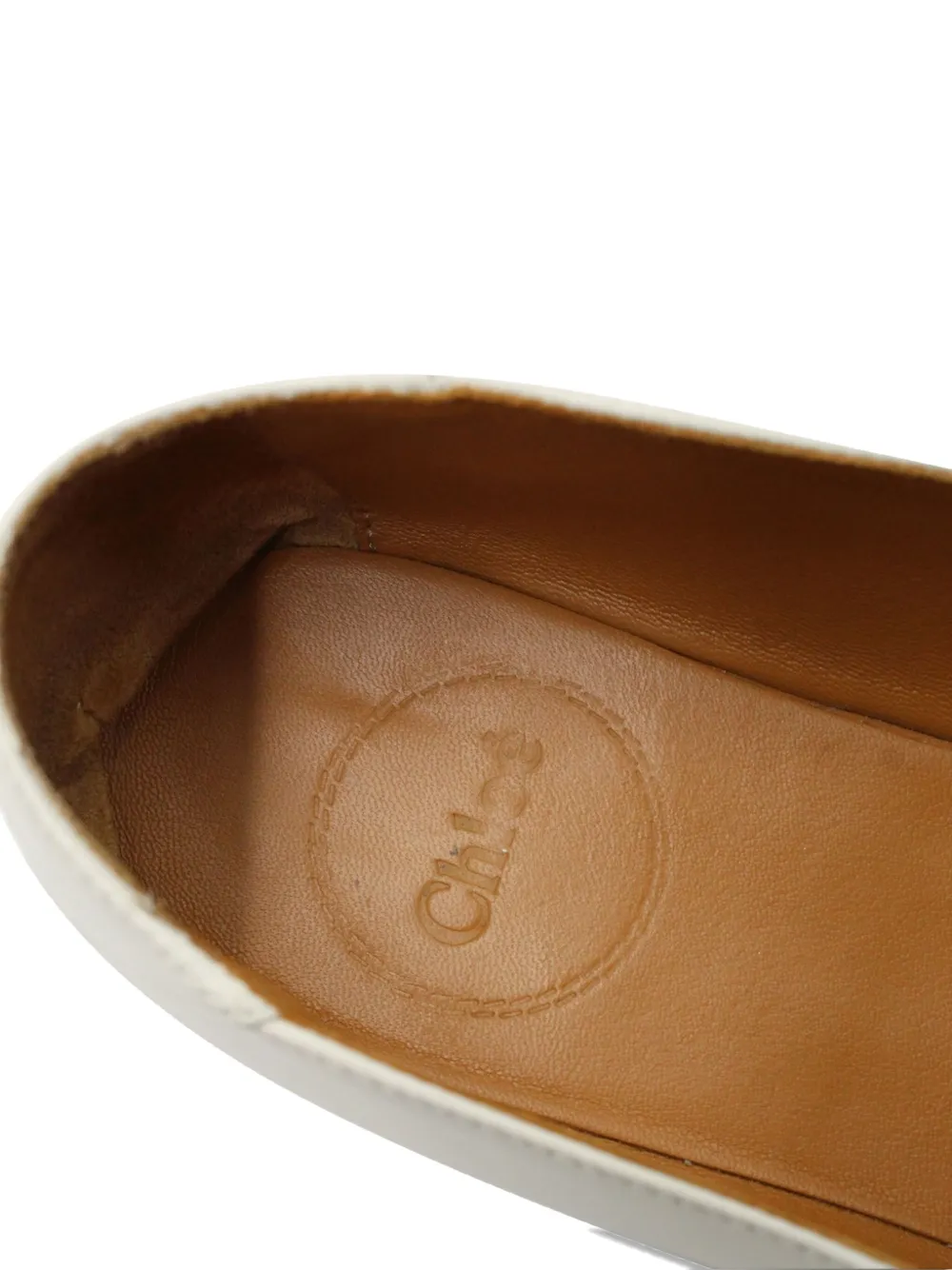Pre-owned Chloé Vintage Woven-panel Loafers In Black