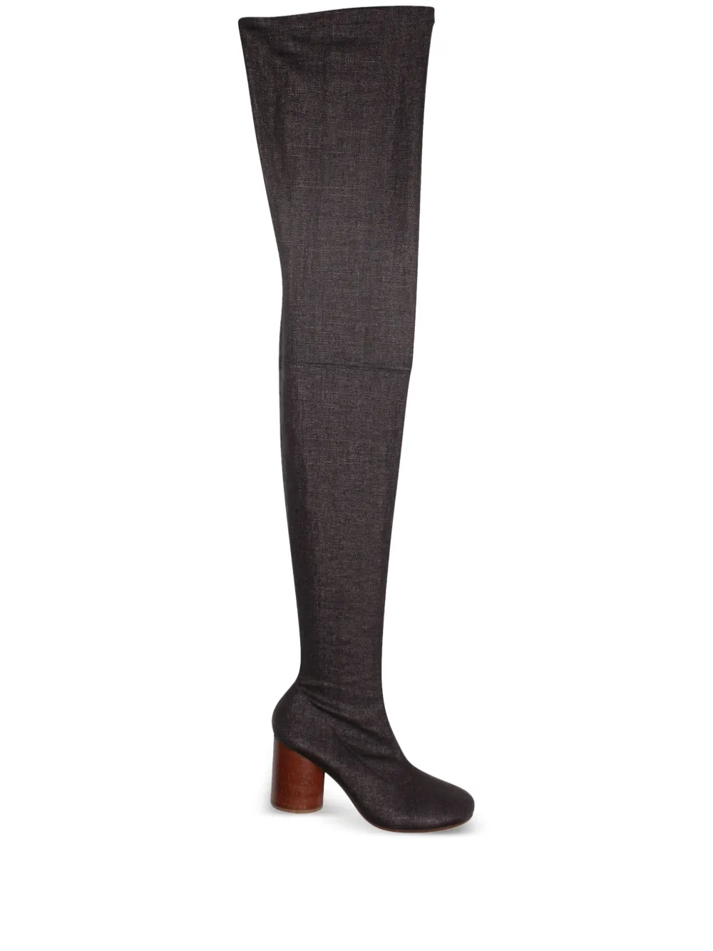 Maison Margiela mid-thigh canvas boots | Grey | Image 1