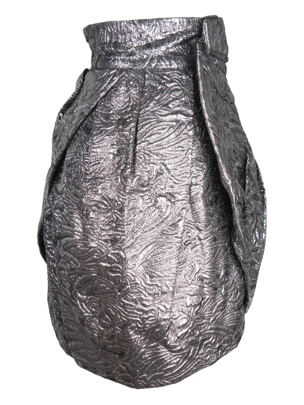 Isabel Marant Vintage brocade-wrap mini skirt - Zilver