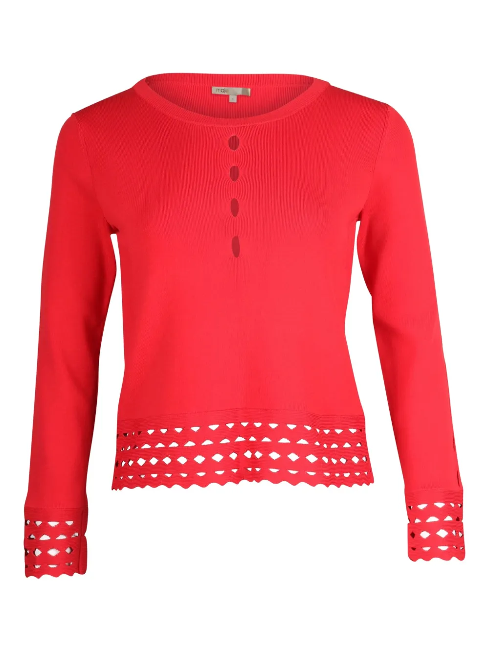 Maje laser-cut blouse | Red | Image 1