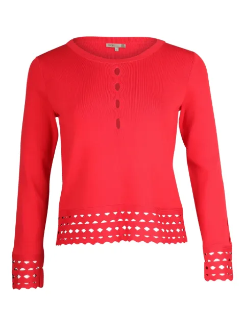 Maje blusa con cortes a láser