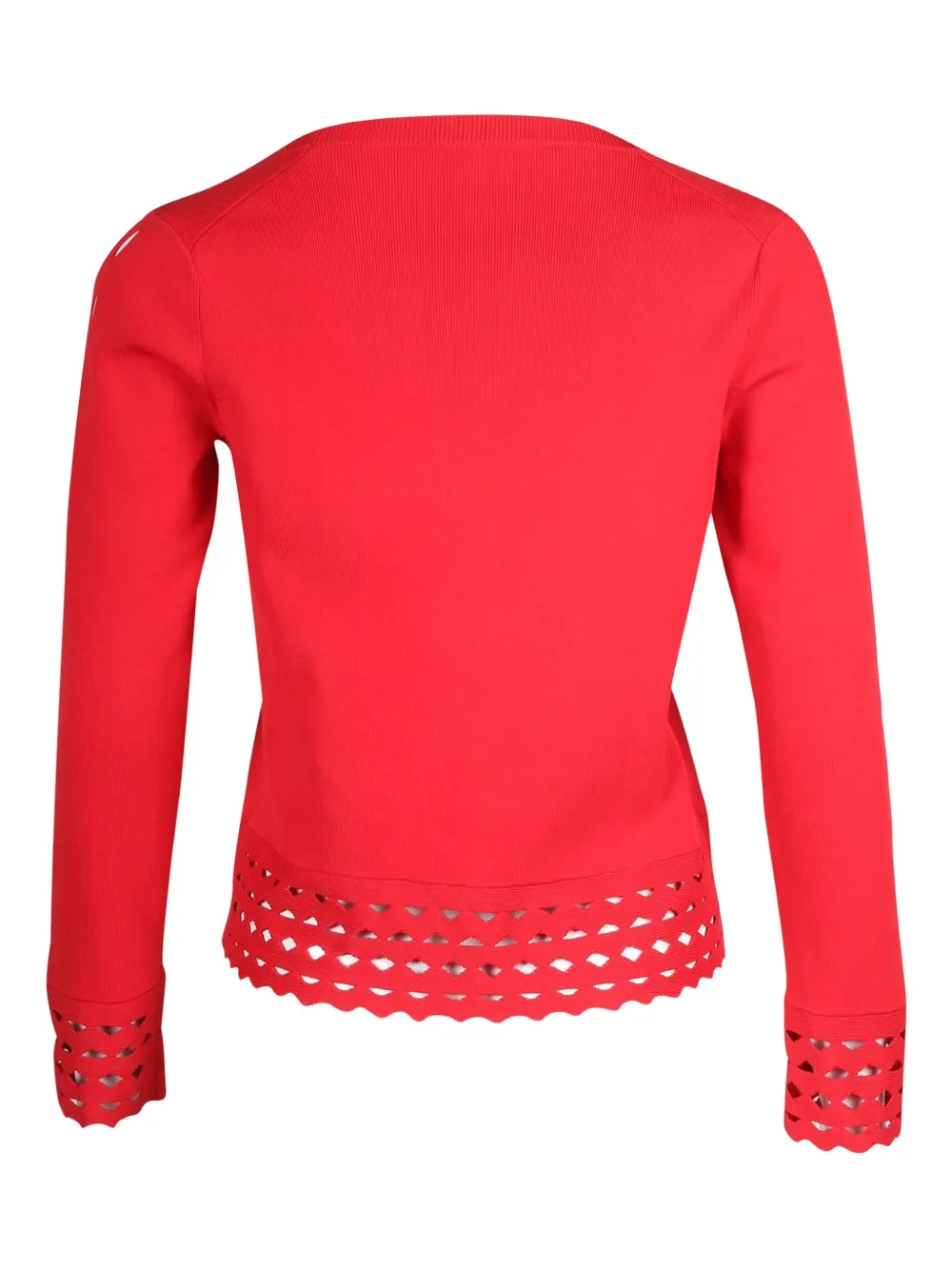 Pre-owned Maje Laser-cut Blouse In Red