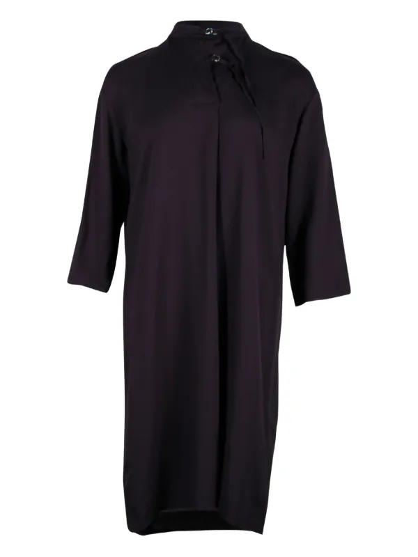 hermes blue dress Hermes Straight Dress with Embroidered Pocket (Brand New)