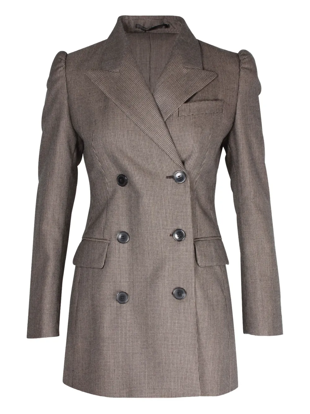 Dries Van Noten Pre-Owned double-breasted checked blazer | Brown | Image 1