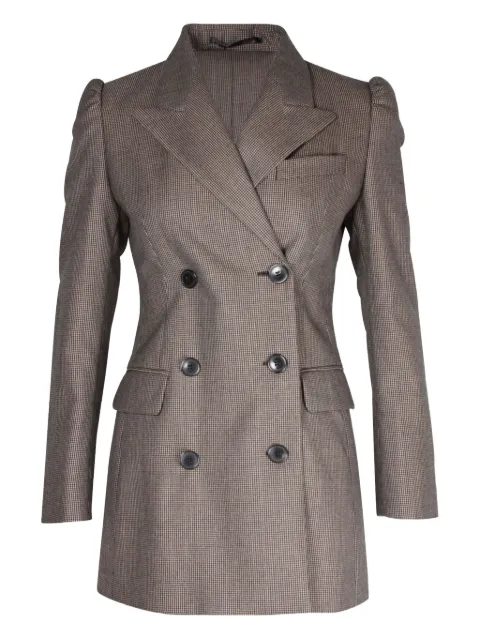 Dries Van Noten Pre-Owned double-breasted checked blazer