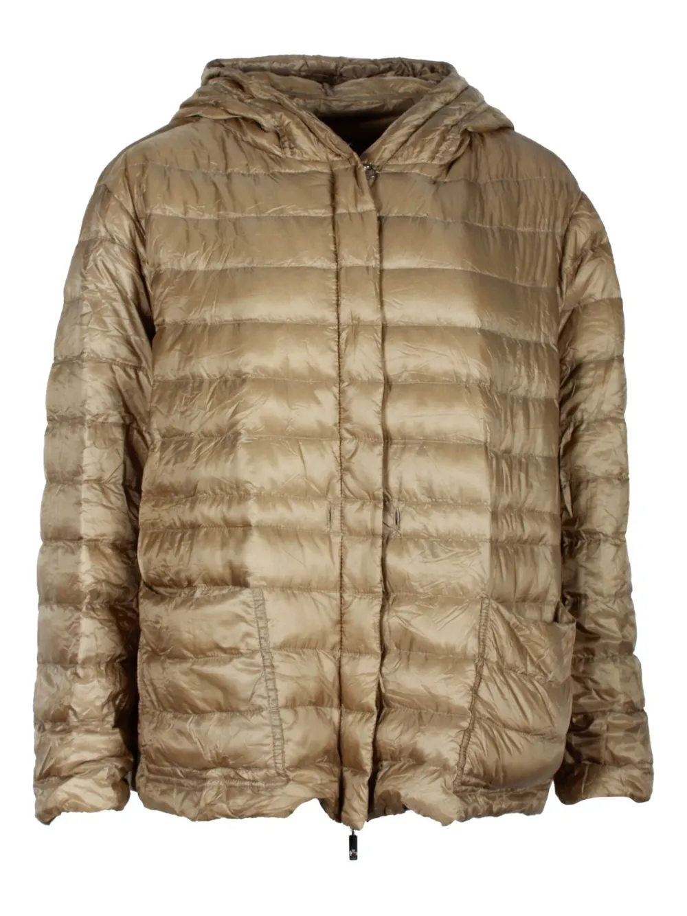 Pre-owned Moncler Vintage Hooded Padded Jacket In Green