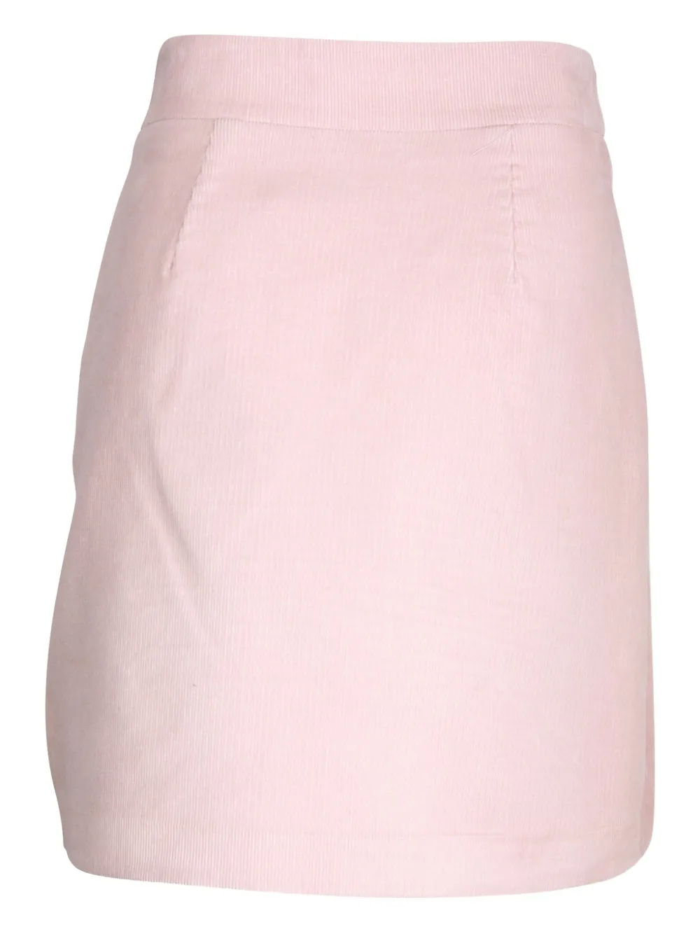 Maje corduroy embellished-pocket skirt - Roze