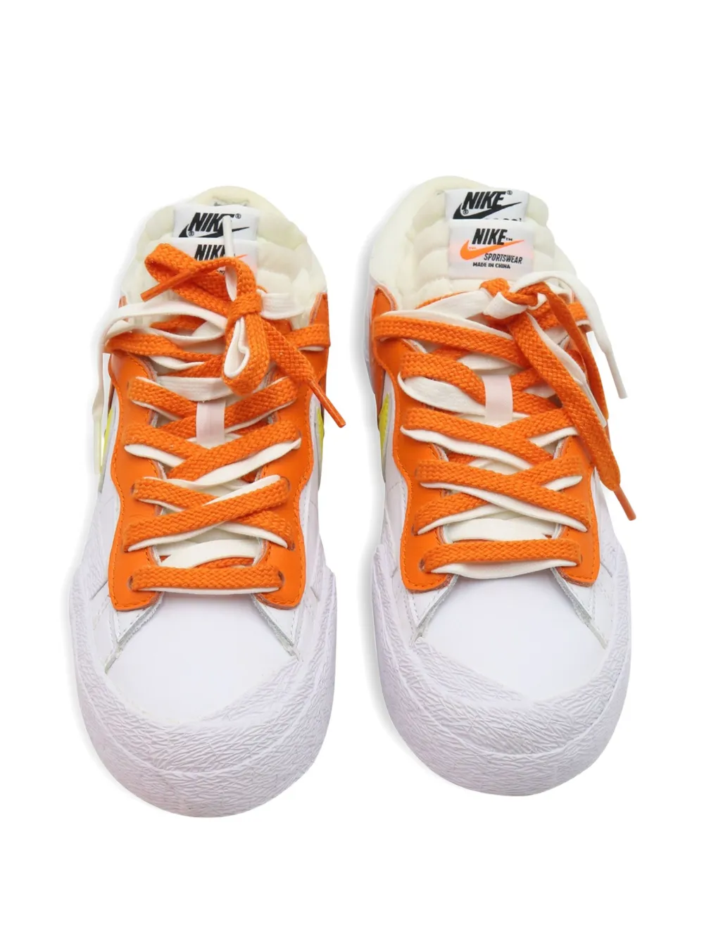 Pre-owned Sacai X  Blazer Low Sneakers In White
