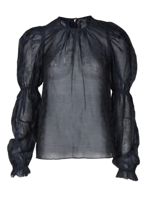Ulla Johnson Aster puff-sleeve organza blouse