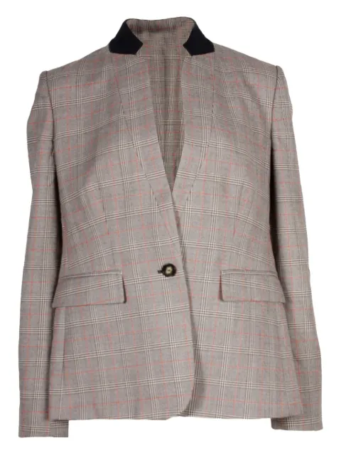 Stella McCartney Pre-Owned checked stand-collar blazer
