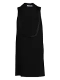 Christian Dior Pre-Owned scoop-neck wool midi dress - Black
