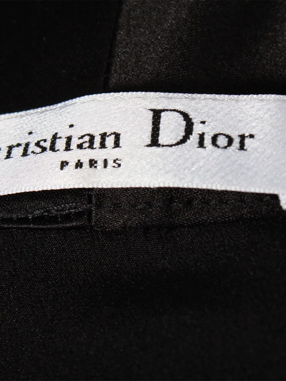 Pre-owned Dior Scoop-neck Wool Midi Dress In Black