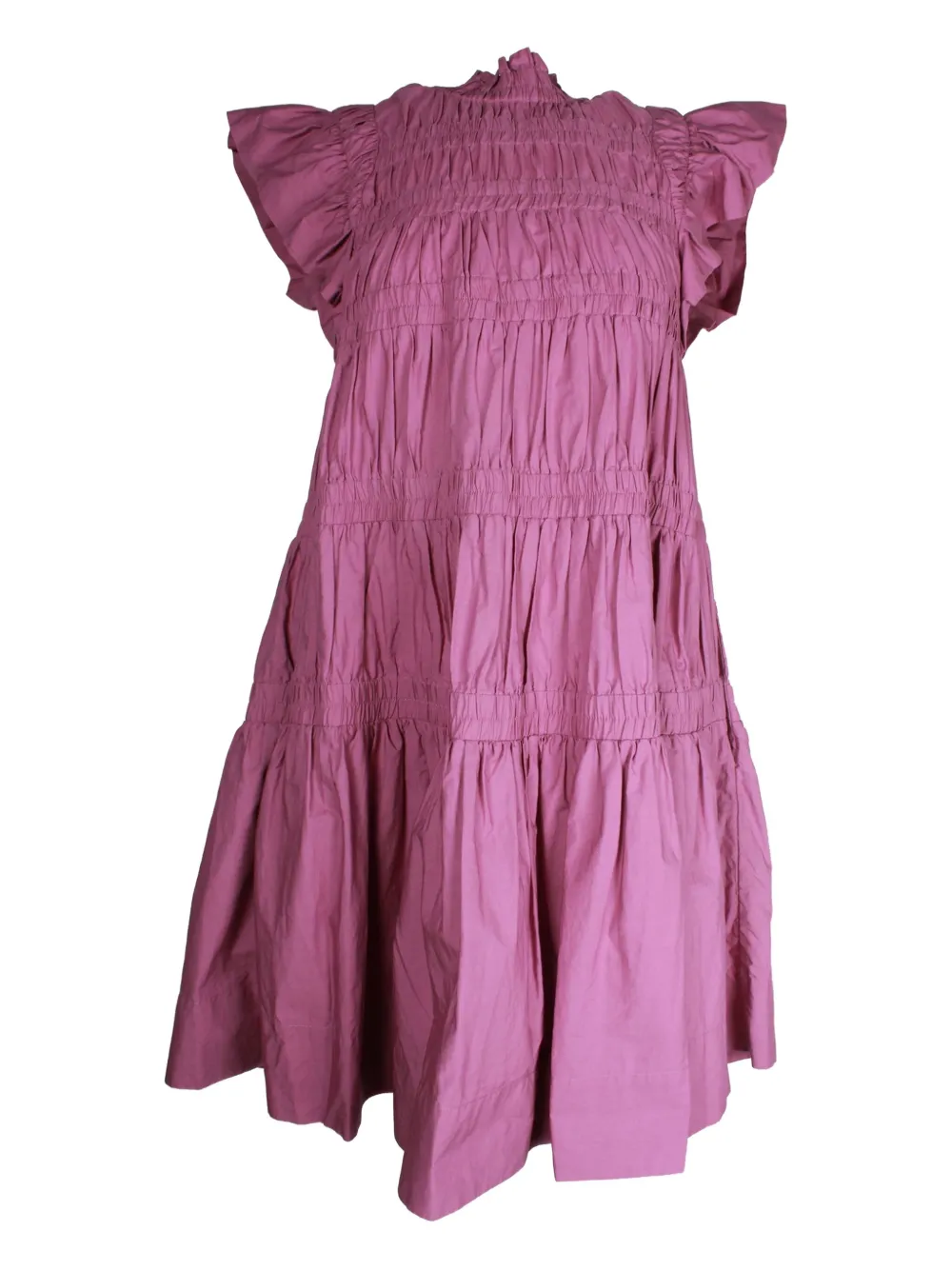 Sea Steph flutter-sleeve midi dress | Pink | Image 1