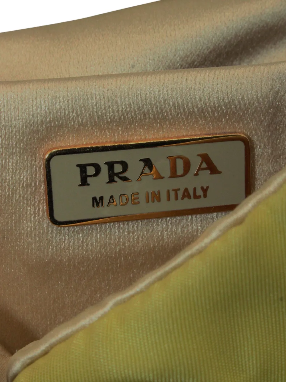 Pre-owned Prada Chain-strap Shoulder Bag In Green