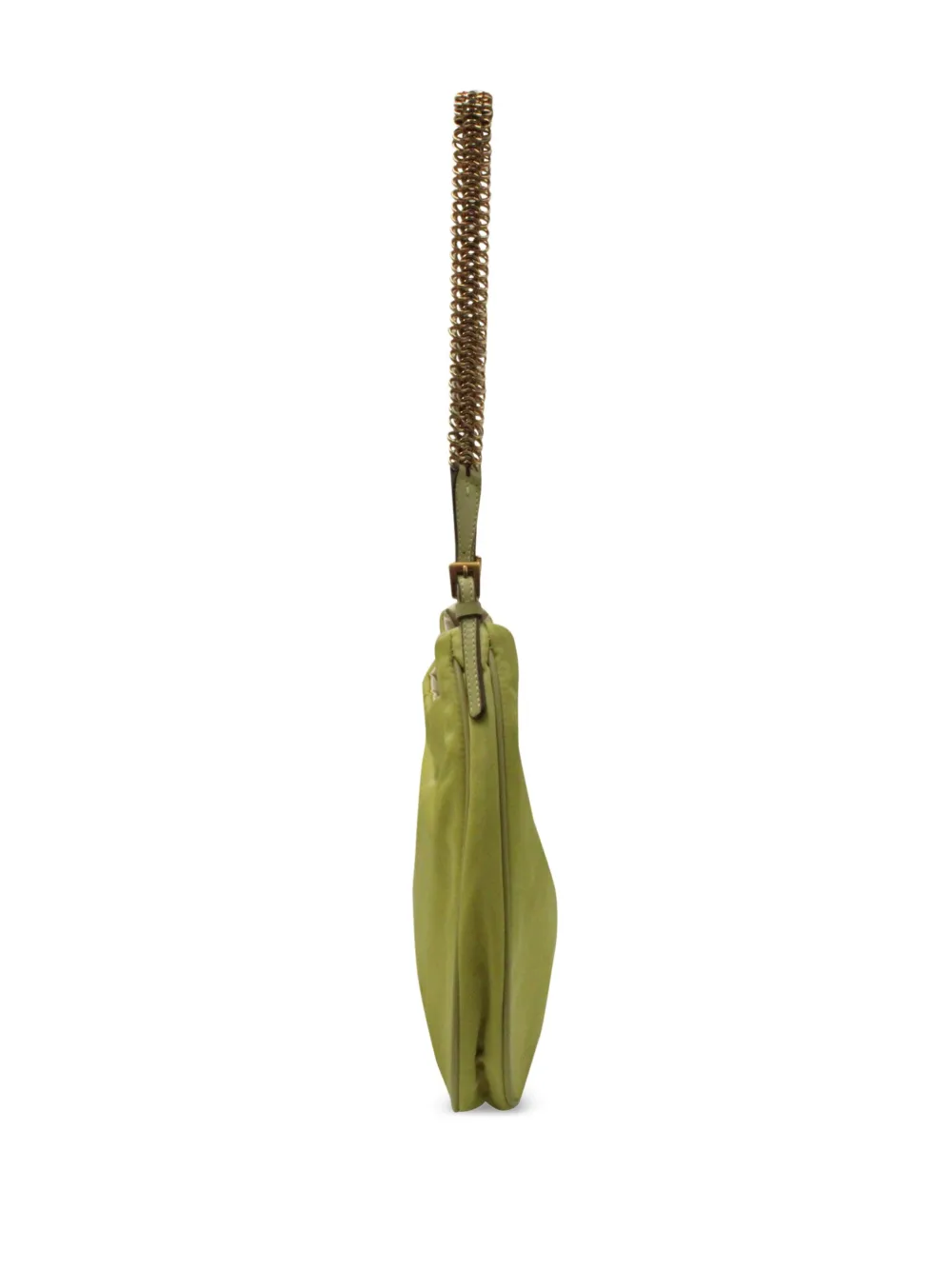 Pre-owned Prada Chain-strap Shoulder Bag In Green