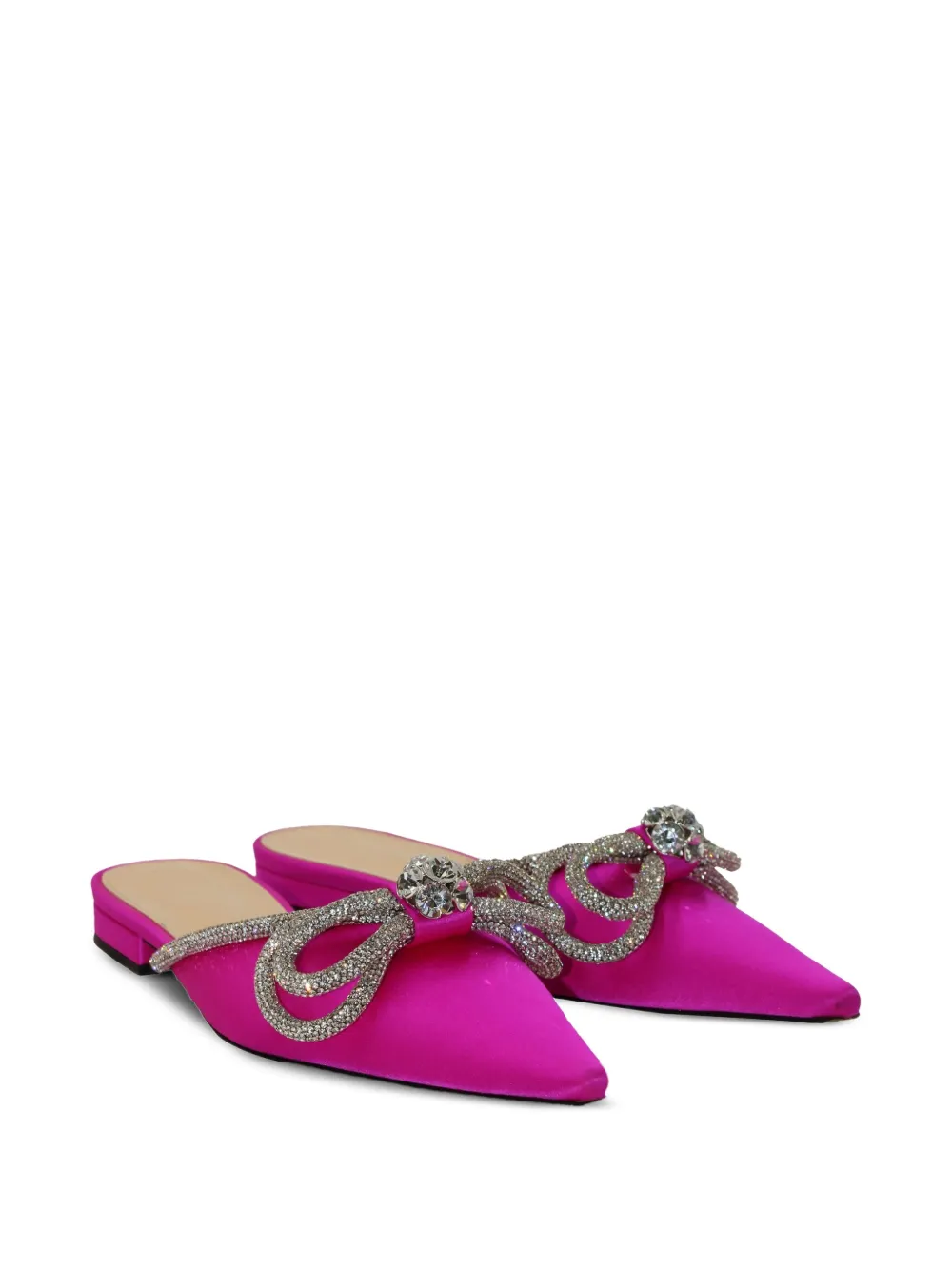 MACH & MACH Slippers met kristal - Roze