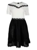 Maje Renald floral-lace mini dress - Black