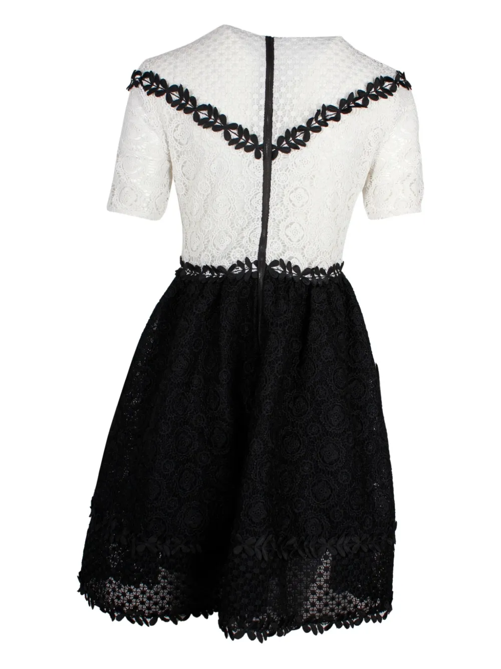 Maje Renald floral-lace mini dress - Zwart