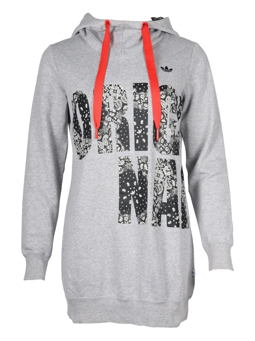 adidas logo-print hoodie - Grigio