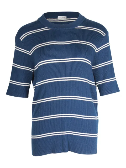 SANDRO striped ribbed knit T-shirt