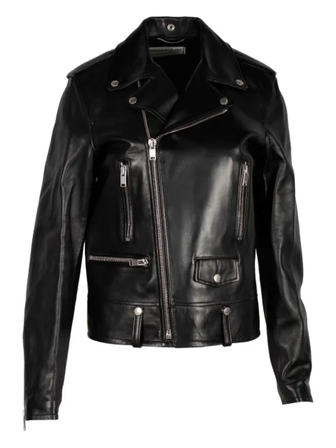 Saint Laurent Pre-Owned leather biker jacket