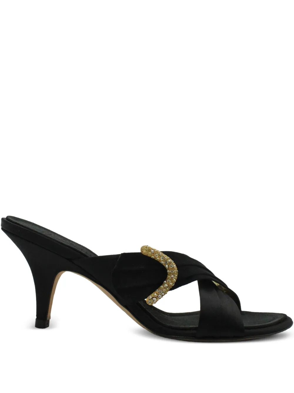 Giuseppe Zanotti Vintage crystal-embellished heeled sandals - Nero