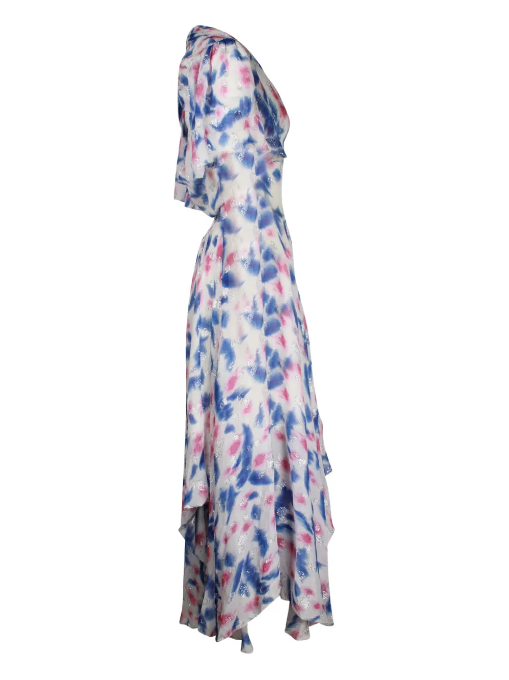 Pre-owned Isabel Marant Vintage Abstract-pattern Midi Dress In White