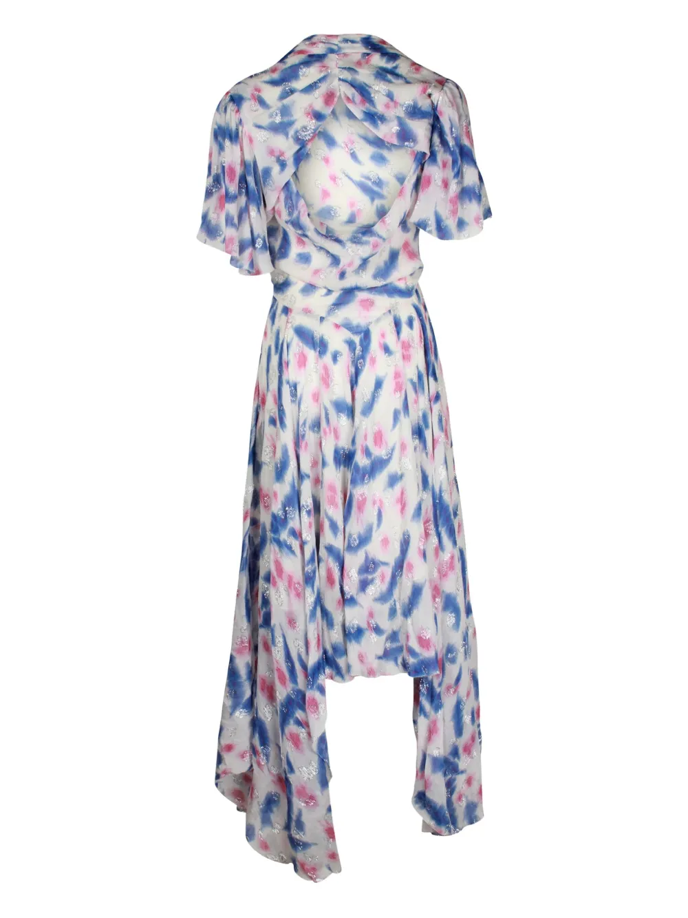 Isabel Marant Vintage abstract-pattern midi dress - Wit