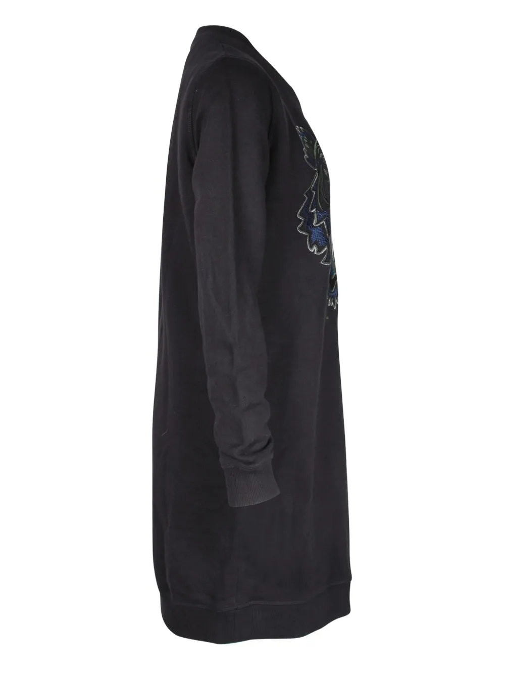 Kenzo Pre-Owned فستان مطرز قطن بتصميم سويت شيرت | Image 2
