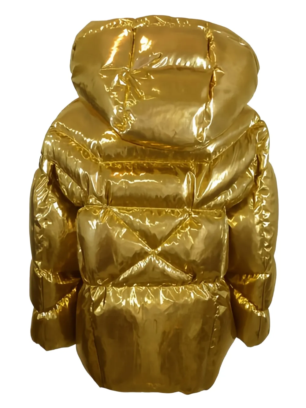  Khrisjoy Hooded Puffer Jacket - Gold 