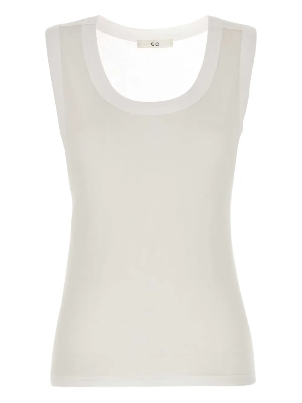 Co Round-neck Tank Top In Neutral