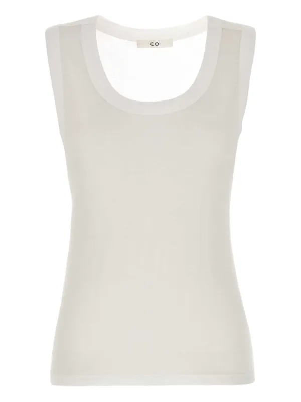 Co Round-neck Tank Top in Neutrals