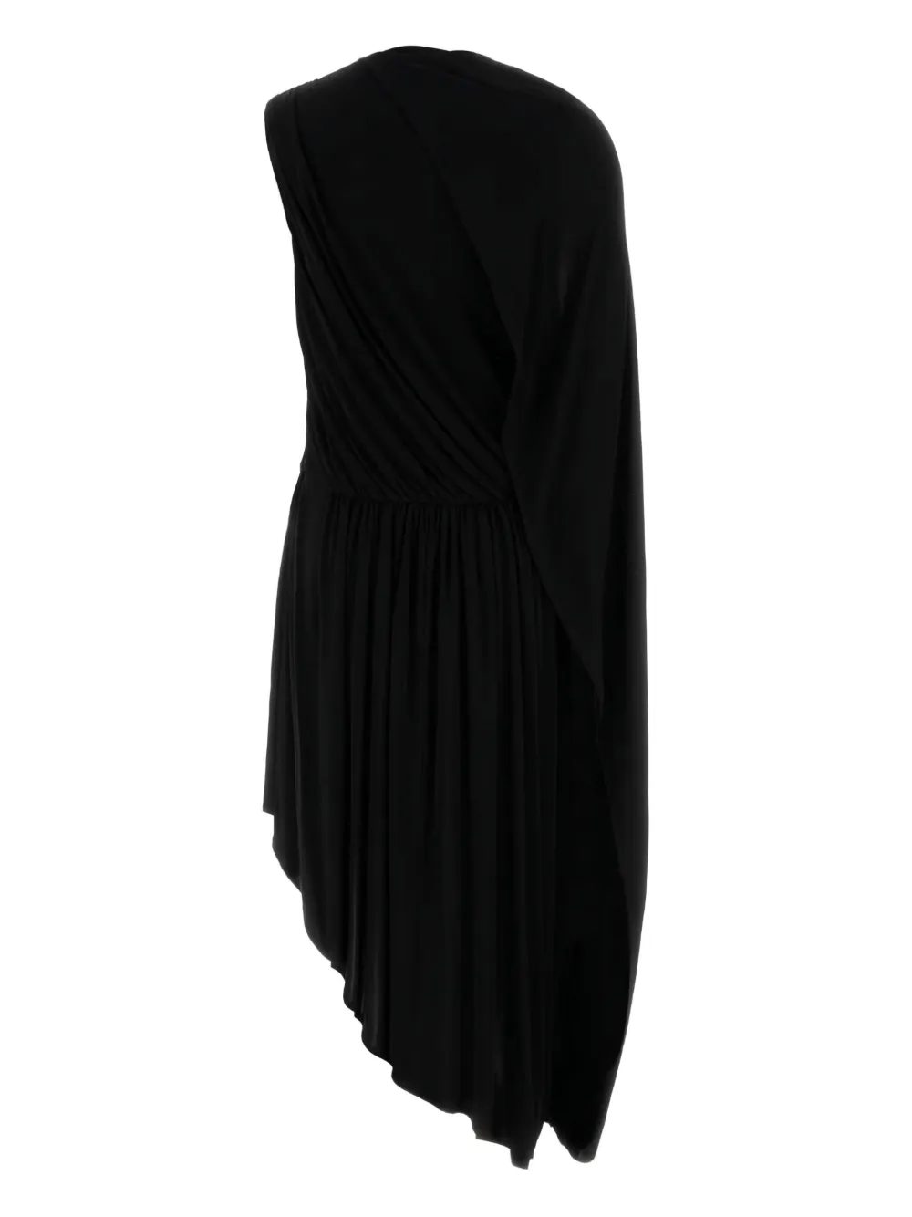 Co Draped Asymmetric Dress In Black