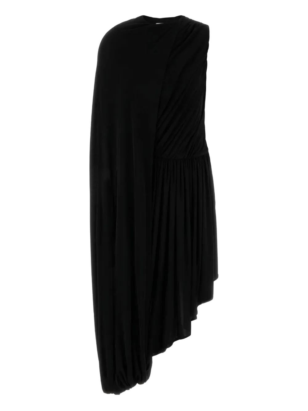 Co Draped Asymmetric Dress In Black