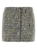 Alessandra Rich tweed sequinned mini skirt - Neutrals