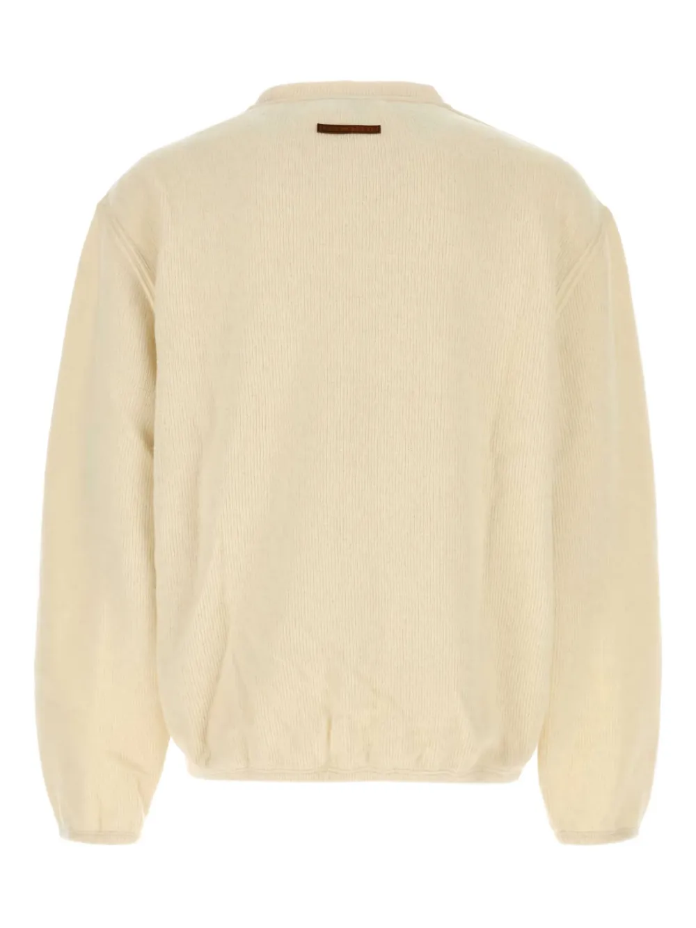 1989 Studio Ribbed Sweater With Slits And Button Detail In Neutral
