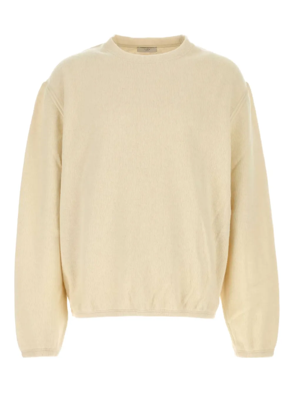 1989 Studio Ribbed Sweater With Slits And Button Detail In Neutral